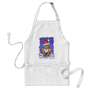 Delantal Gato Jengibre Navidad