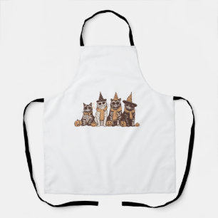 Delantal Gato Lindo Halloween Gatito Animal de Halloween Ma