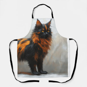 Delantal Gato Maine Coon esponjoso