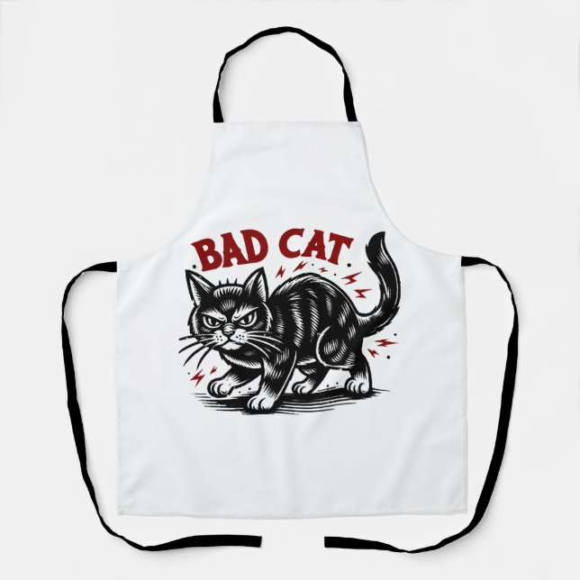 Delantal Gato malo (Anverso)