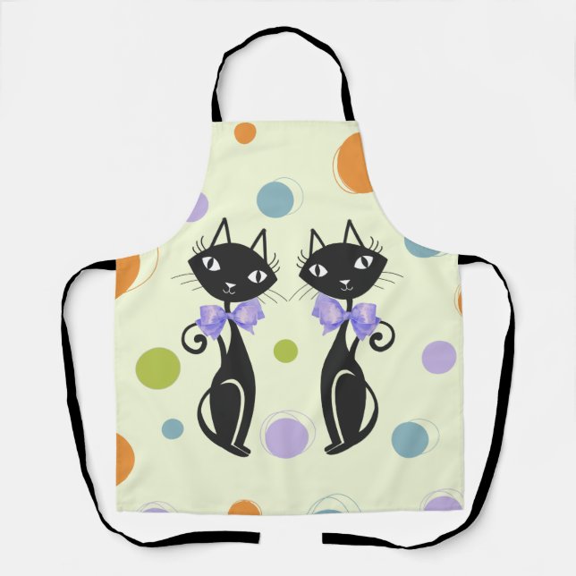 Delantal Gato moderno de mediados del siglo (Anverso)