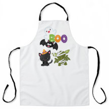 Gato, murciélago, momia y fantasma de Halloween