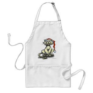 Delantal Gato Navidad Apron