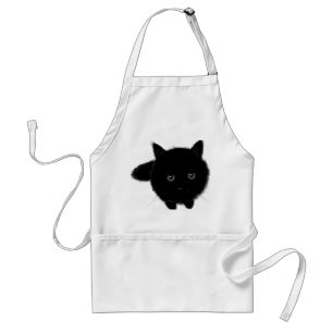 Delantal Gato negro