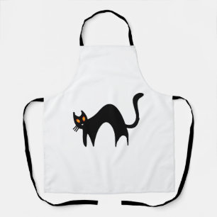 Delantal Gato negro de Halloween