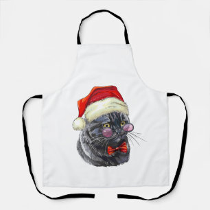 Delantal Gato negro de los navidades