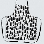 Delantal Gato negro divertido<br><div class="desc">Pequeños gatitos negros divertidos, perfecto para los amantes de los animales. Arte original de Nic Squirrell.</div>