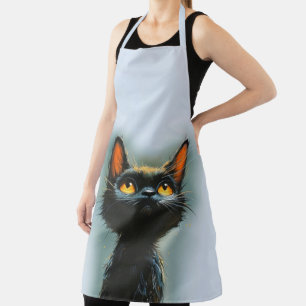 Delantal Gato negro encantado