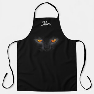 Delantal Gato negro monogramado
