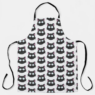 Delantal Gato oscuro Gato negro Gato Gris vestido con lente