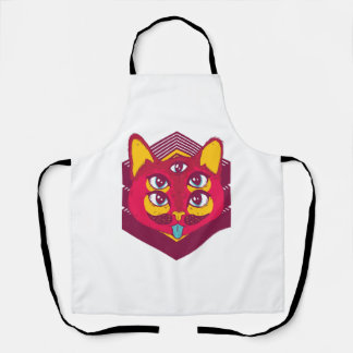 Delantal Gato Psicodélico