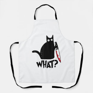 Delantal Gato Qué_ Gracioso Gato Negro 