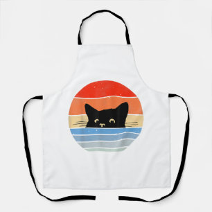Delantal Gato Retro, Amante de los Gatos, Dueño de Gatos, G