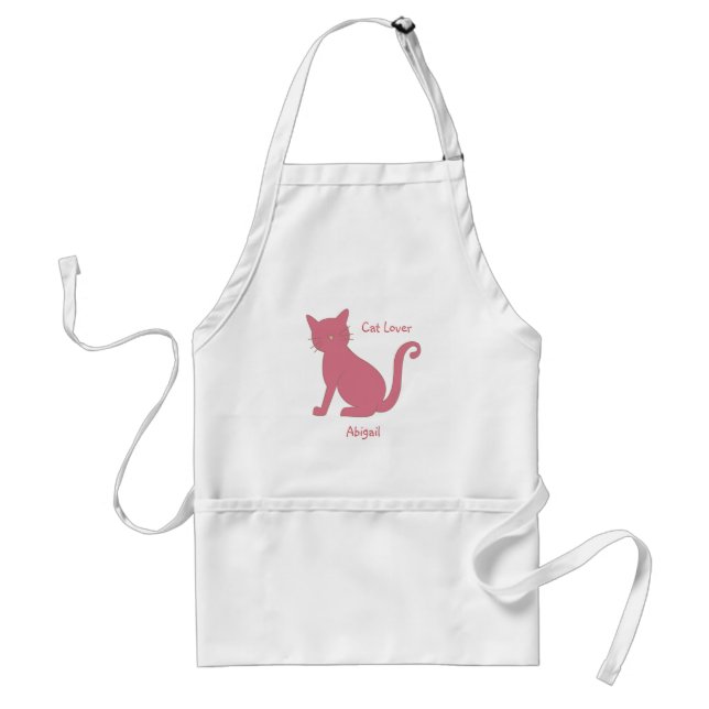 Delantal Gato rosa (Frente)