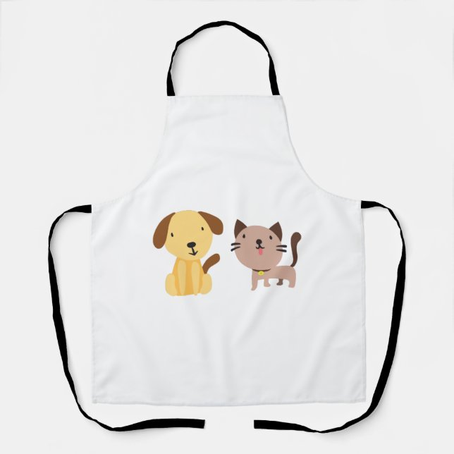 Delantal Gato y perro   (Anverso)