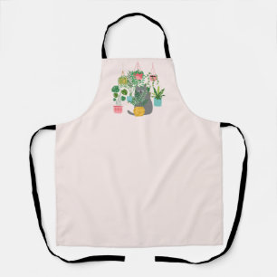 Delantal Gato y Plantas