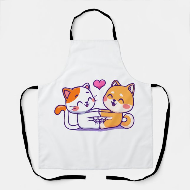 Delantal Gato y Shiba Inu (Anverso)