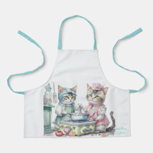 Delantal Gatos en la cocina