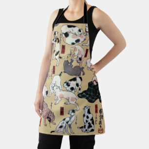 Delantal Gatos japoneses, Kuniyoshi, Ukiyo-e