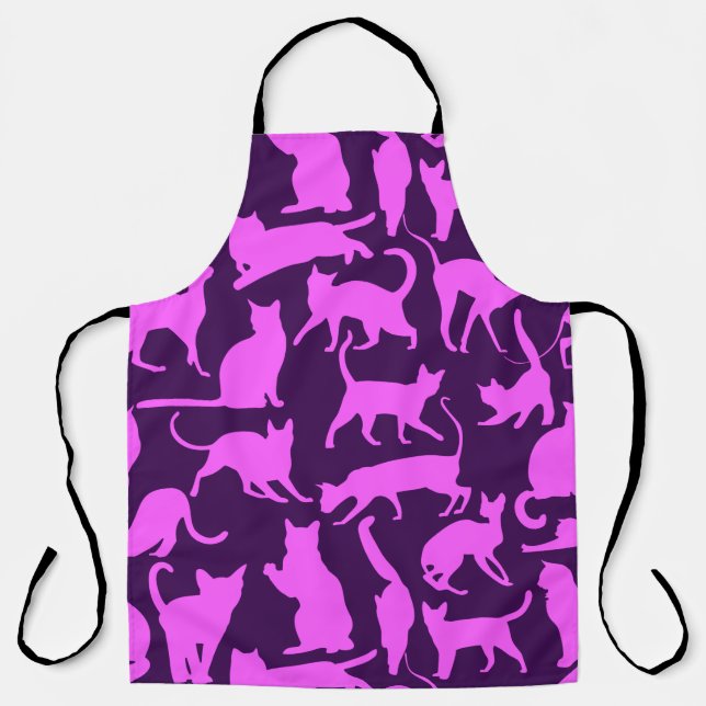 Delantal Gatos morados (Anverso)