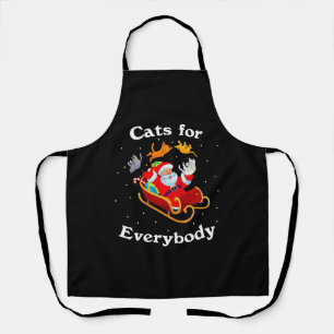 Delantal Gatos para todos Navidades Gato Lover