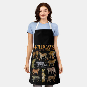 Delantal Gatos Salvajes Animales del Mundo Educativo Animal
