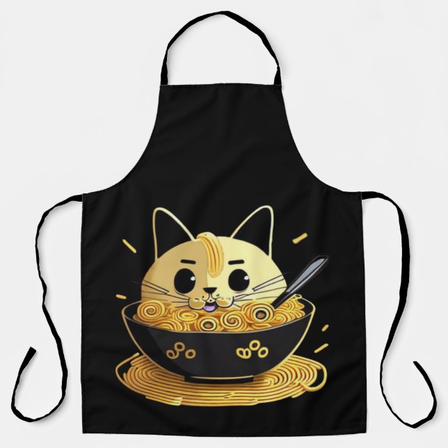 Delantal Gatos y Ramen (Anverso)