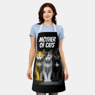 DELANTAL GATS CAT MOM'S DAY KITCHEN APRON