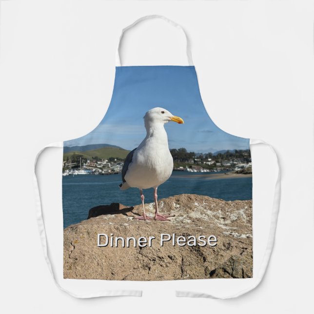 Delantal Gaviota marina  (Anverso)