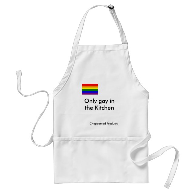 Delantal gay-pride-flag-738850, solamente gay en la (Frente)
