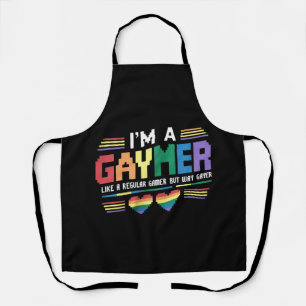 Delantal Gaymer como un jugador regular pero mucho más gay