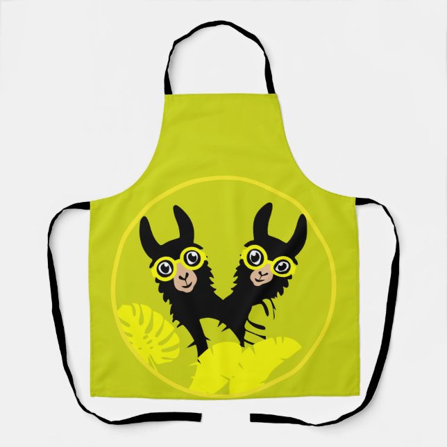 Delantal Gemelos de llama de la Alpaca (Anverso)