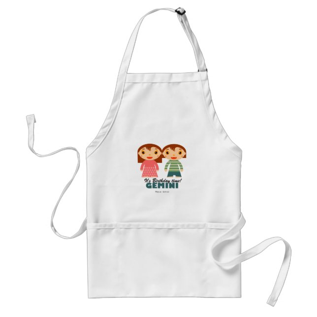 Delantal Gemini Zodiac para niños (Frente)