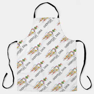 Delantal Genius DNA Humor de biología molecular