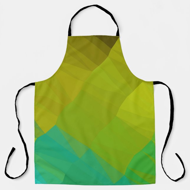 Delantal Geometric design. Colorful gradient background. Ge (Anverso)