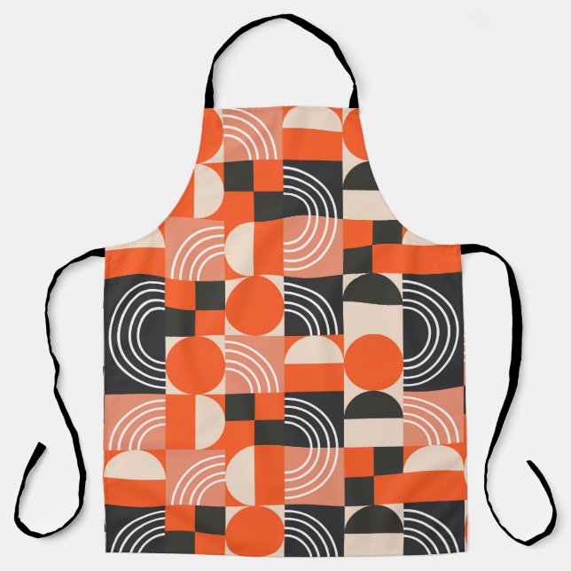 Delantal Geometric pattern in bright color blocks.  (Anverso)