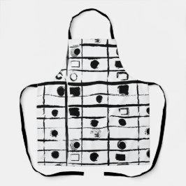 Delantal geométrico abstracto