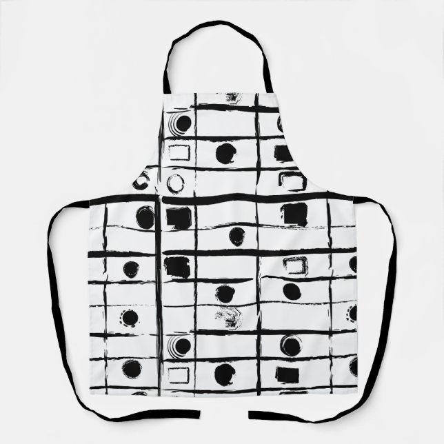 Delantal geométrico abstracto (Anverso)