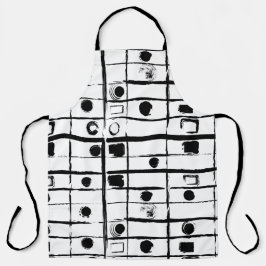 Delantal geométrico abstracto