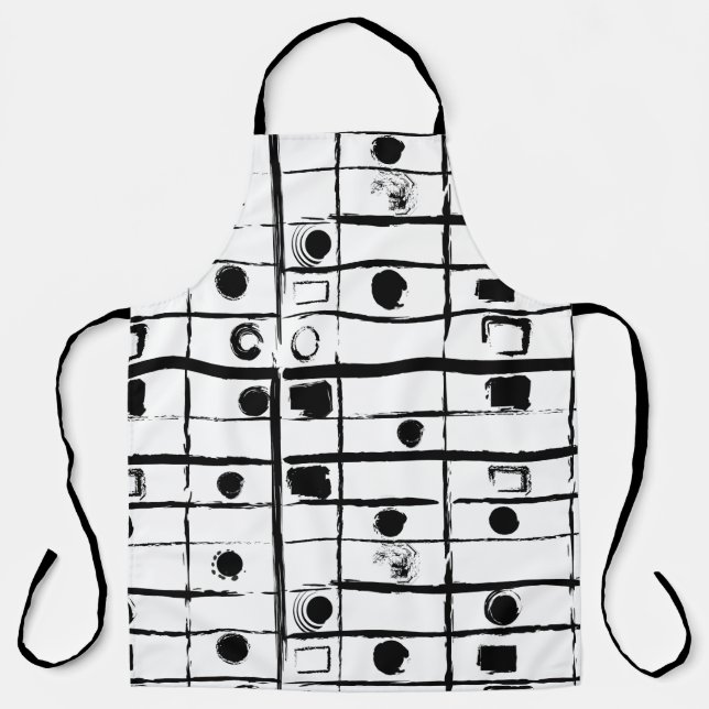 Delantal geométrico abstracto (Anverso)