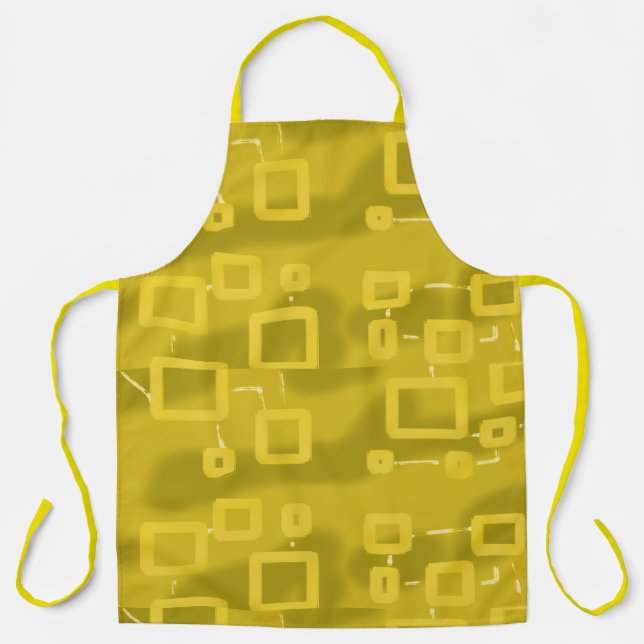 Delantal Geométrico Amarillo (Anverso)