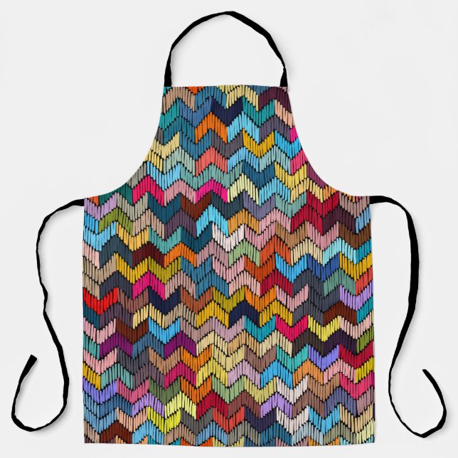 Delantal Geométrico de tribal de origen étnico (Anverso)