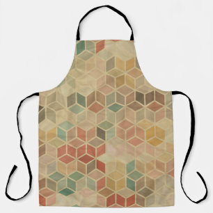 Delantal Geométrico retro: diseño sin inconvenientes