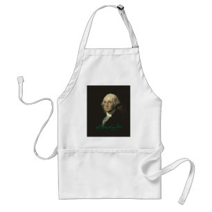 Delantal George Washington con el autógrafo