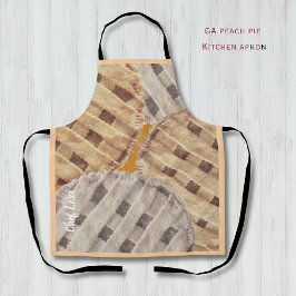 Delantal Georgia Peach Pie Custom Kitchen Apron
