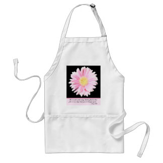 Delantal Gerbera rosada Daisy en Apron