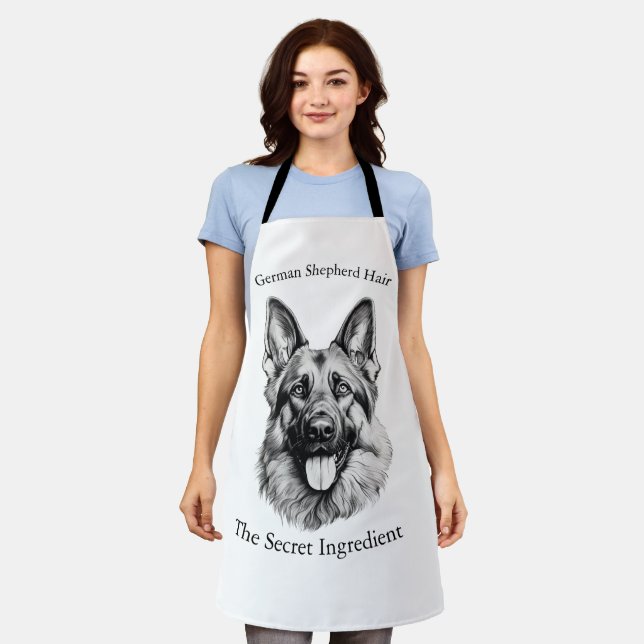 Delantal German Shepherd Hair the Secret Ingredient Apron (Gastado)