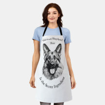 German Shepherd Hair the Secret Ingredient Apron