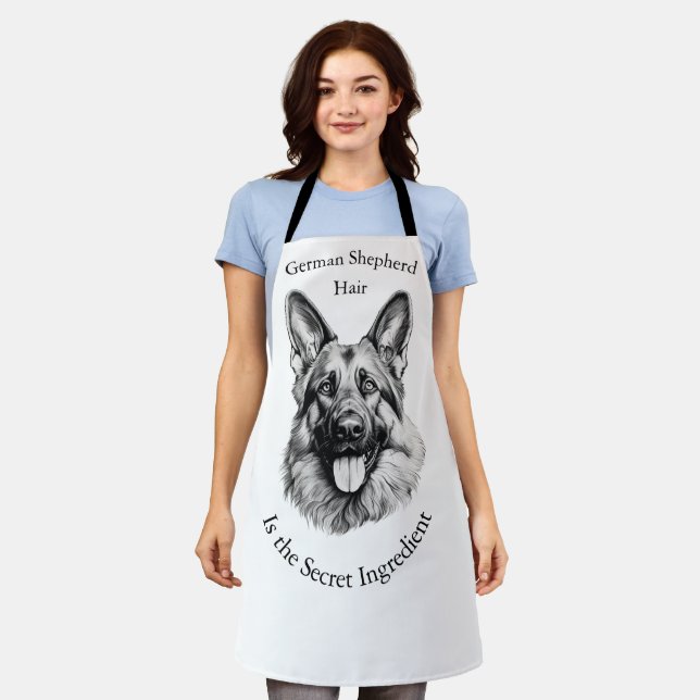 Delantal German Shepherd Hair the Secret Ingredient Apron (Gastado)