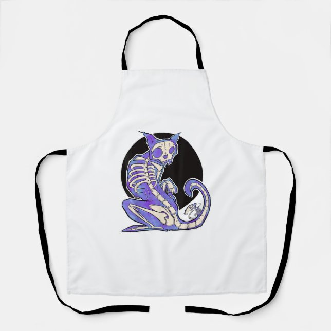 Delantal Ghost Cat and Mouse (Anverso)